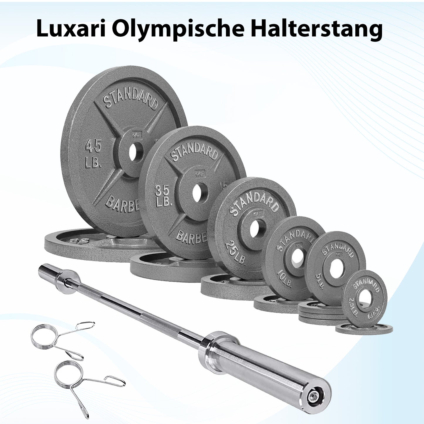 Luxari - Olympische Halterstang 20 KG