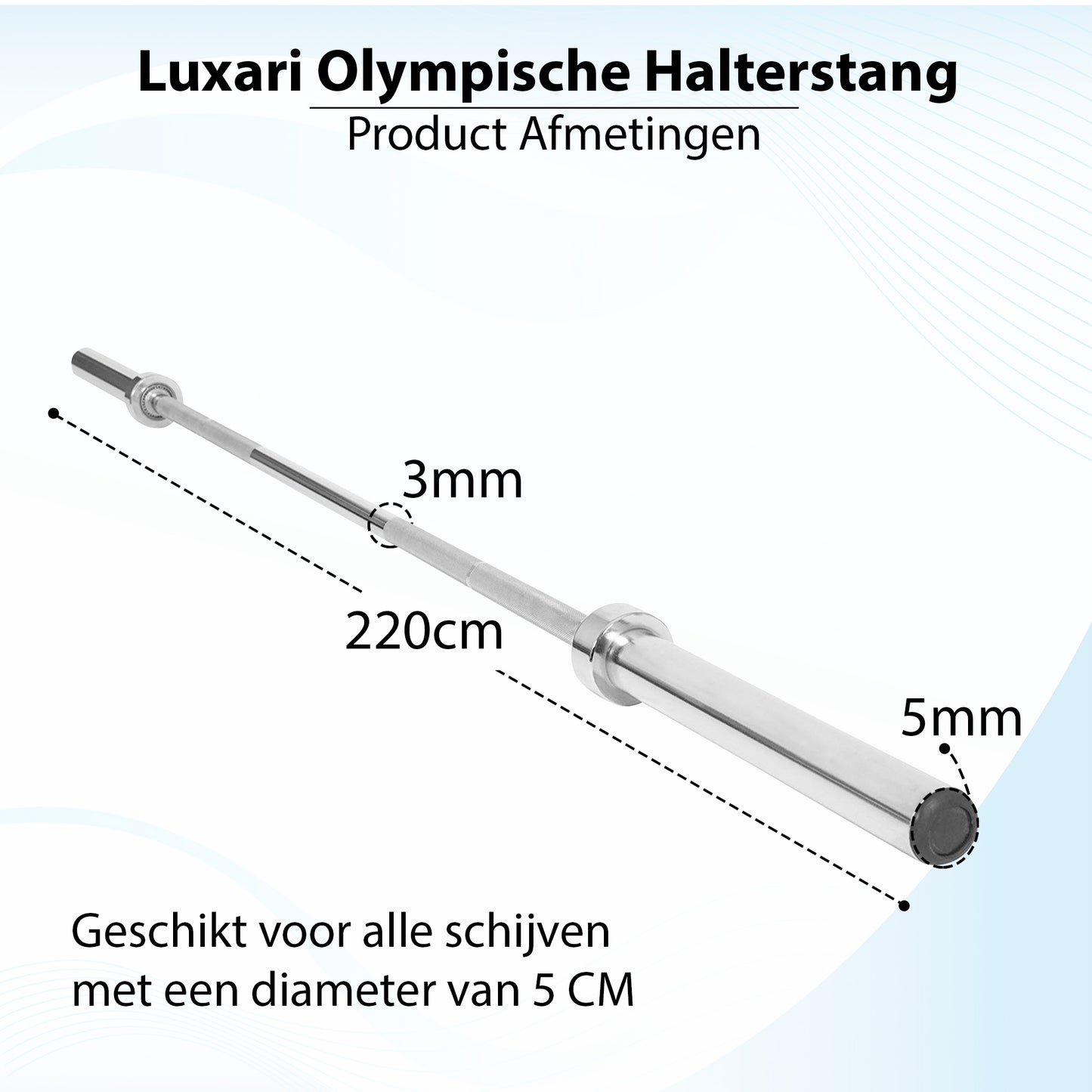 Luxari - Olympische Halterstang 20 KG