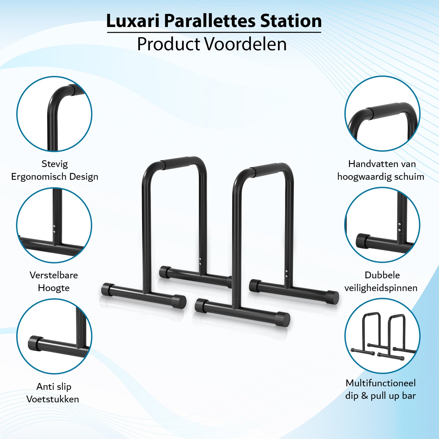 Luxari - Verstelbare Parallettes Pro