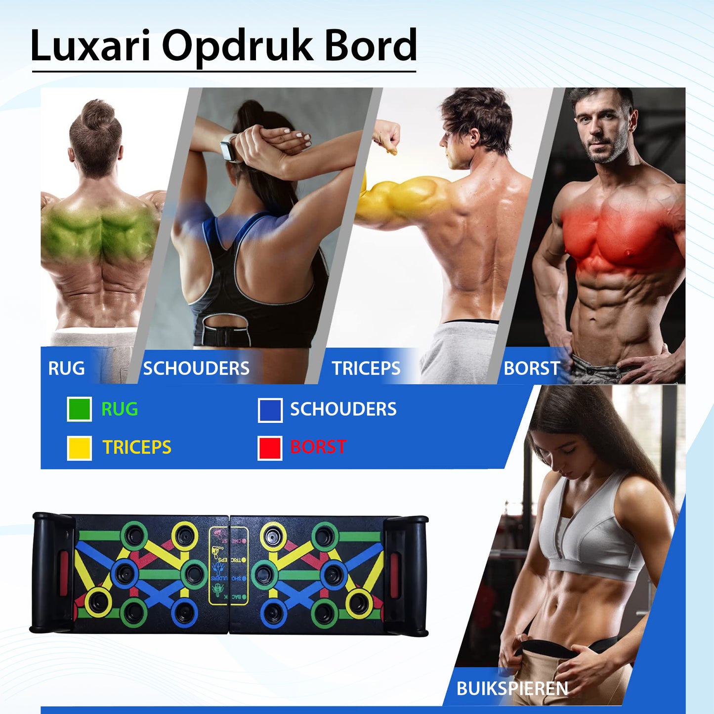 Luxari - 14 in 1 Push Up Bord