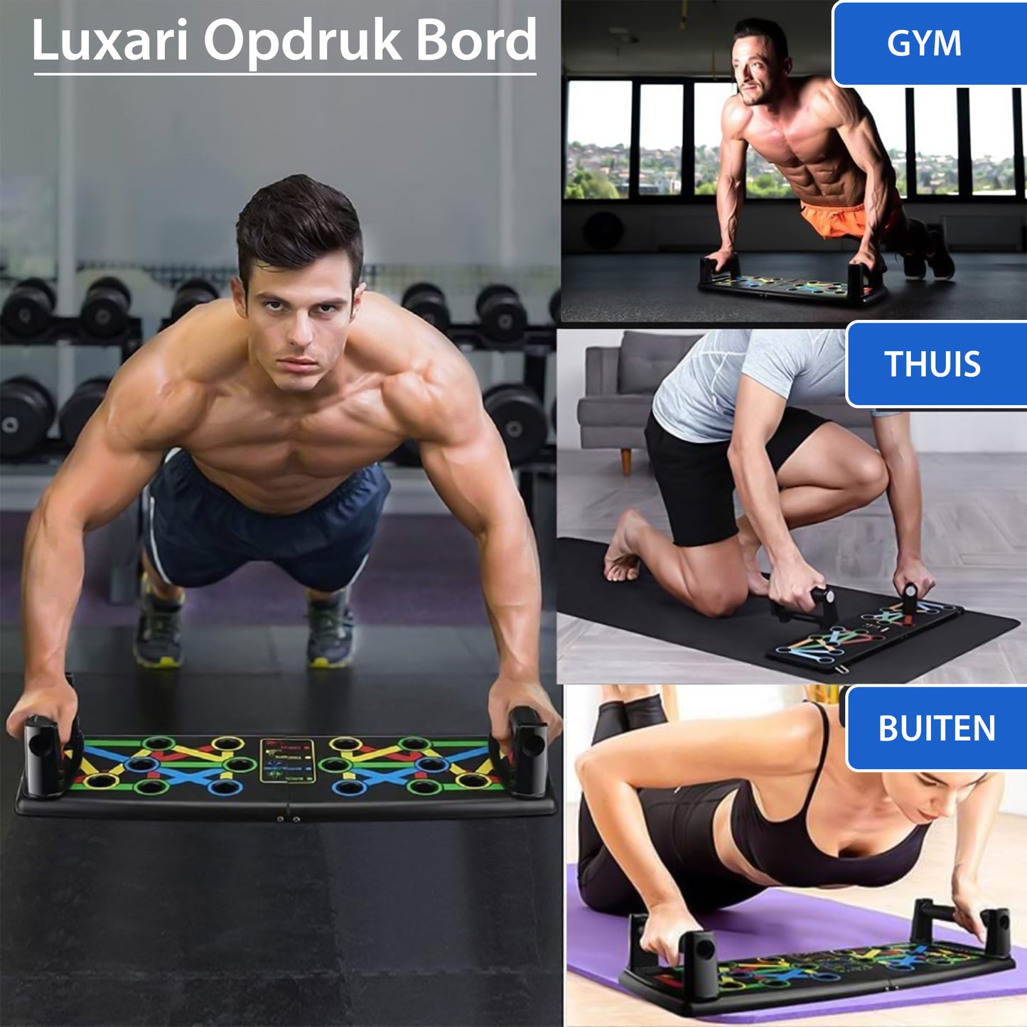 Luxari - 14 in 1 Push Up Bord