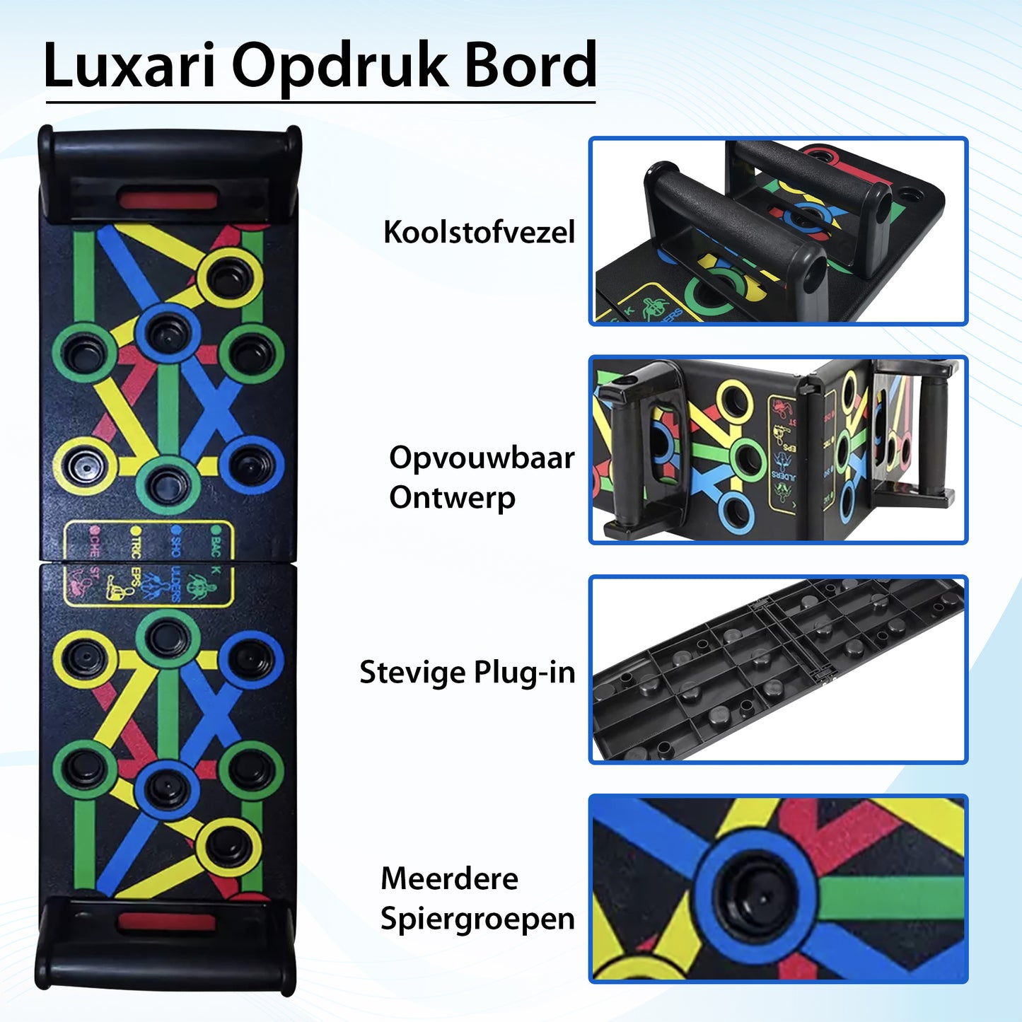 Luxari - 14 in 1 Push Up Bord