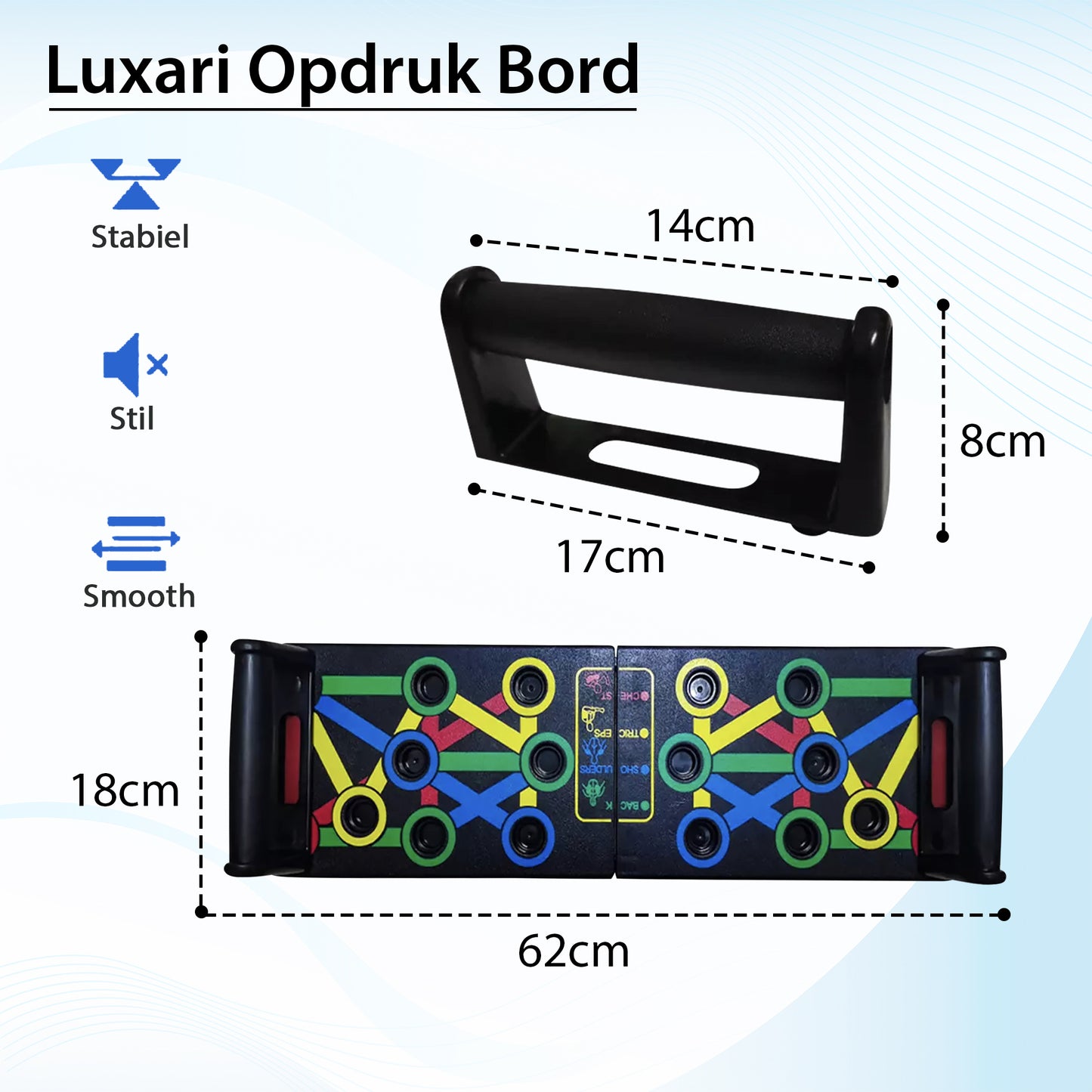 Luxari - 14 in 1 Push Up Bord