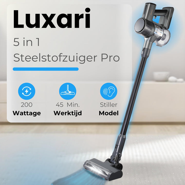 Luxari S1000 Steelstofzuiger Draadloos