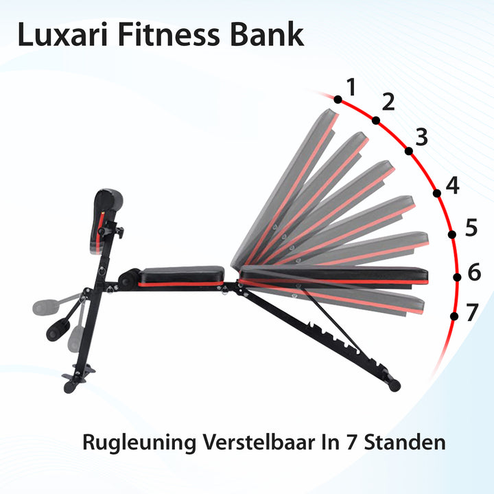 Luxari - Fitnessbank + Bicep Extensie