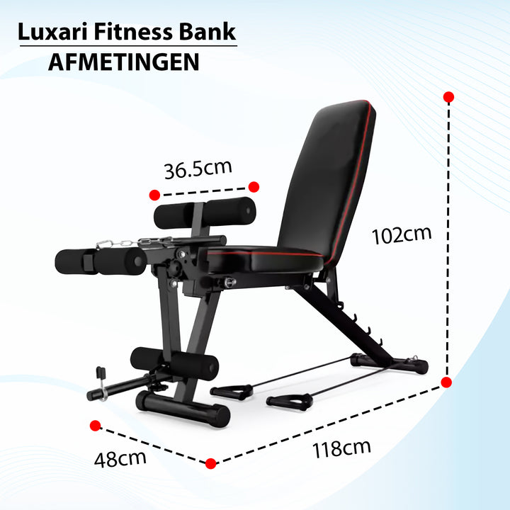 Luxari - Fitnessbank + Been Extensie