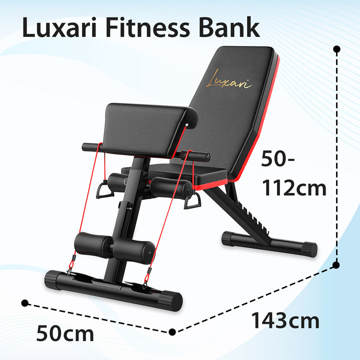 Luxari - Fitnessbank + Bicep Extensie