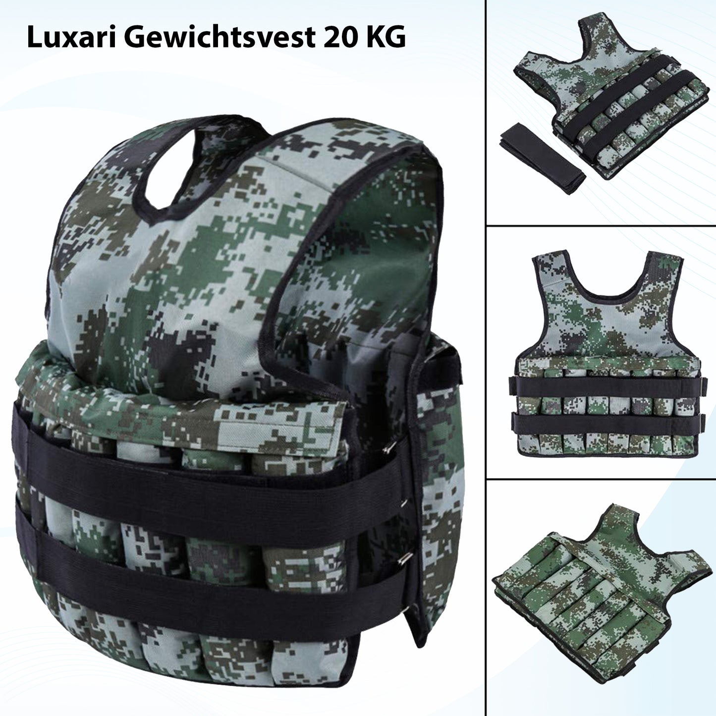 Luxari - Crossfit & Fitness Gewichtsvest 20KG