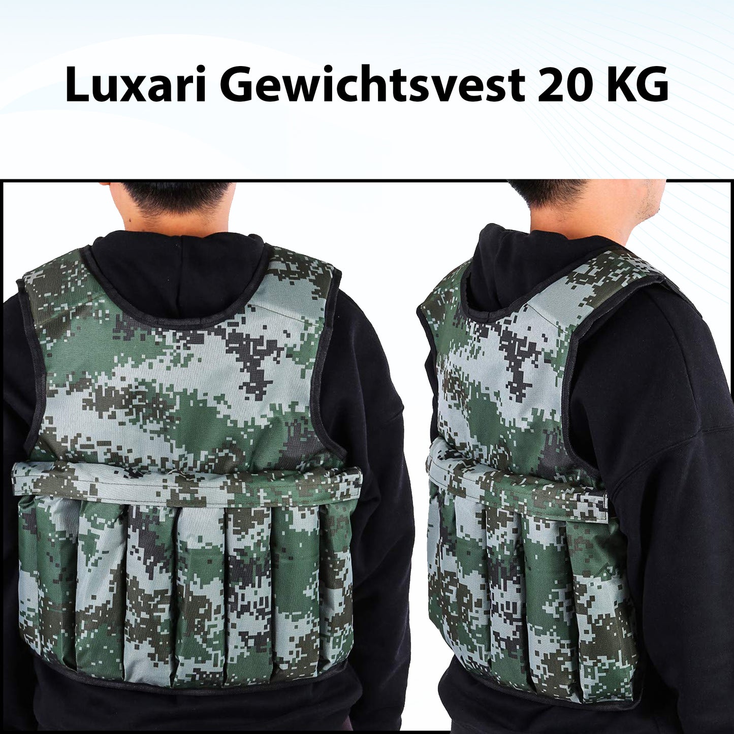 Luxari - Crossfit & Fitness Gewichtsvest 20KG