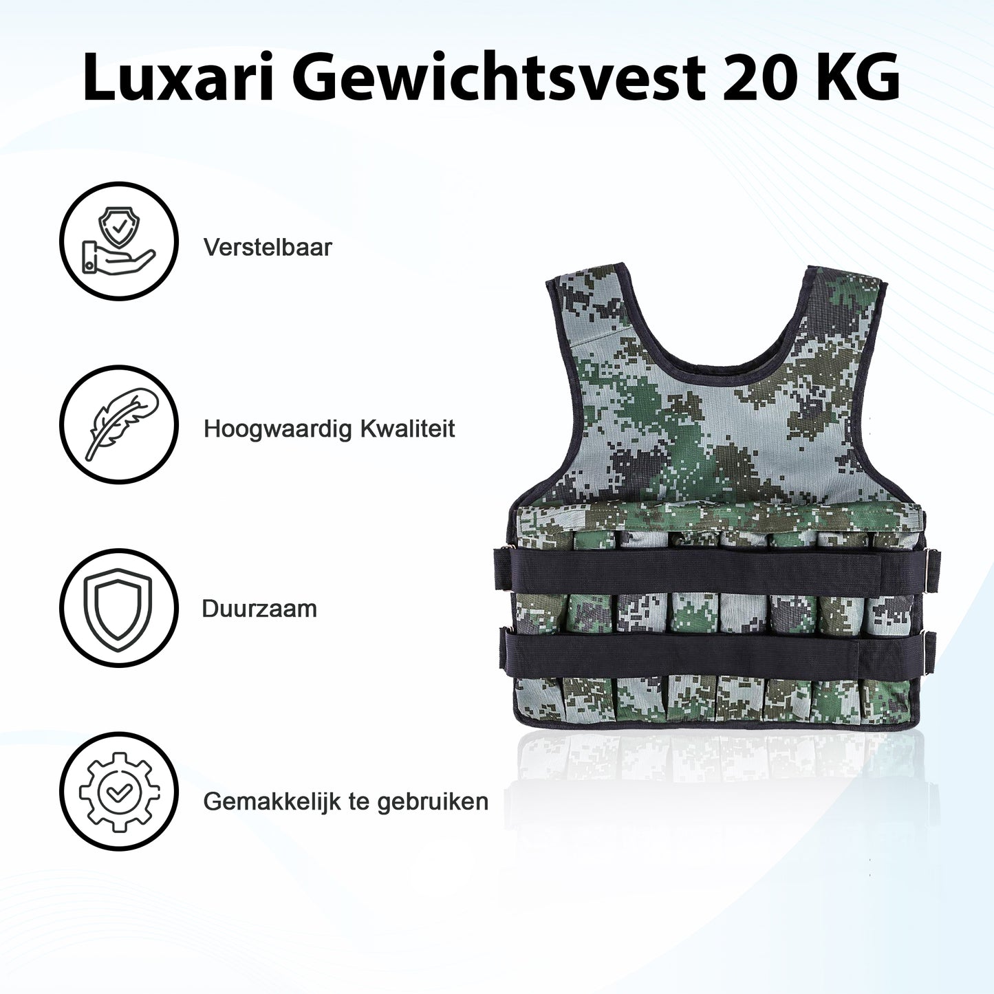 Luxari - Crossfit & Fitness Gewichtsvest 20KG