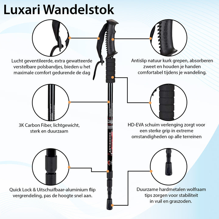 Luxari Nordic Walking Stokken