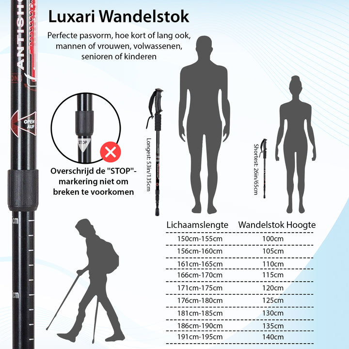 Luxari Nordic Walking Stokken