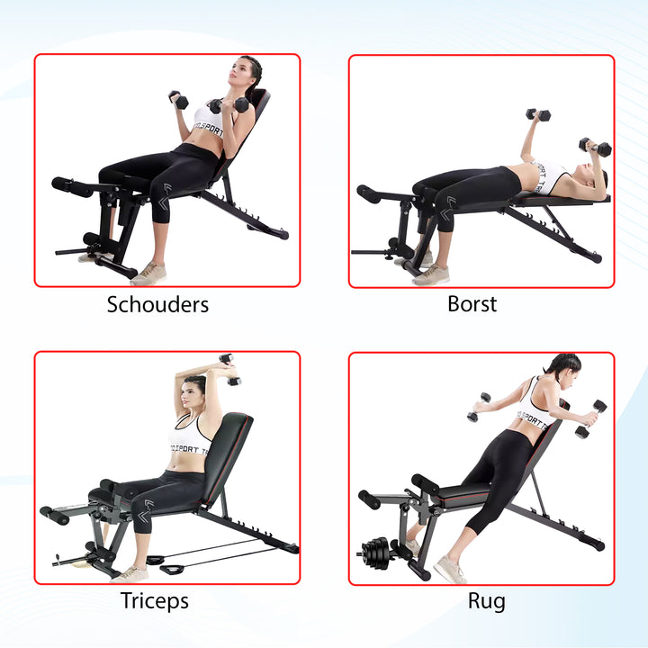 Luxari - Fitnessbank + Been Extensie